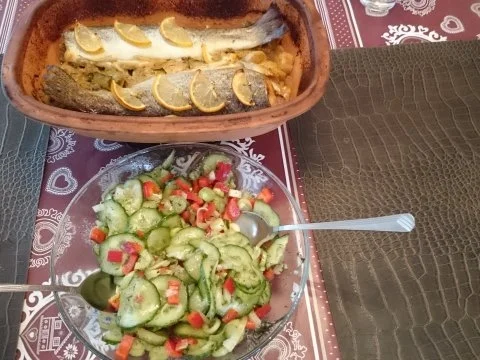 forelle auf porreebett im römertopf - Rezept - Bild Nr. 2