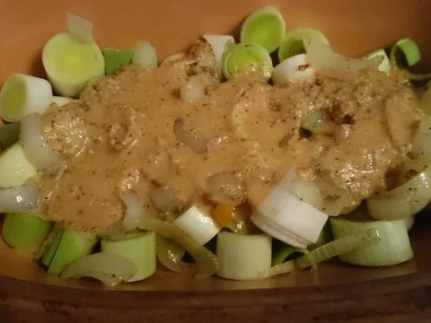 forelle auf porreebett im römertopf - Rezept - Bild Nr. 10