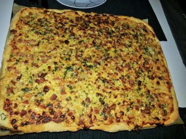 Käseflammkuchen - Rezept