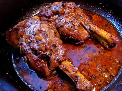 Lammhaxe geschmort - Rezept mit Bild