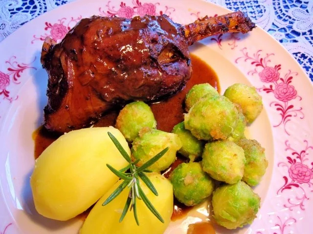 Lammhaxe geschmort - Rezept mit Bild