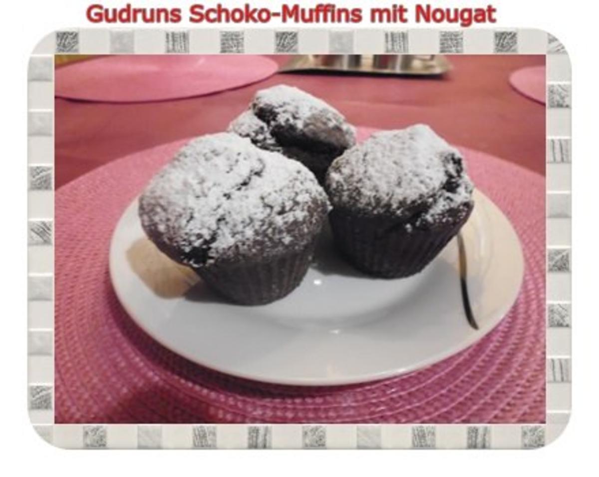 Bilder für Muffins: Schokomuffins mit Nougat - Rezept