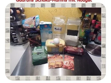 Rezept: Muffins: Schokomuffins mit Nougat Bild Nr. 2 Muffins: Schokomuffins mit Nougat - Rezept - Bild Nr. 2