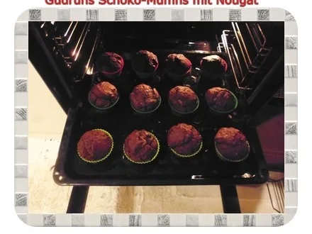 Rezept: Muffins: Schokomuffins mit Nougat Bild Nr. 16 Muffins: Schokomuffins mit Nougat - Rezept - Bild Nr. 16