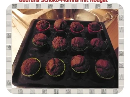 Rezept: Muffins: Schokomuffins mit Nougat Bild Nr. 17 Muffins: Schokomuffins mit Nougat - Rezept - Bild Nr. 17