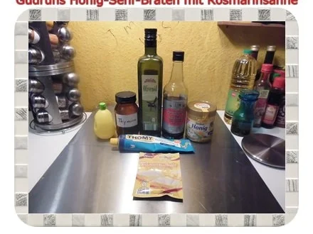 Geflügel: Honig-Senf-Braten mit Rosmarinsahne - Rezept - Bild Nr. 2