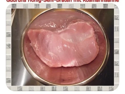 Geflügel: Honig-Senf-Braten mit Rosmarinsahne - Rezept - Bild Nr. 4