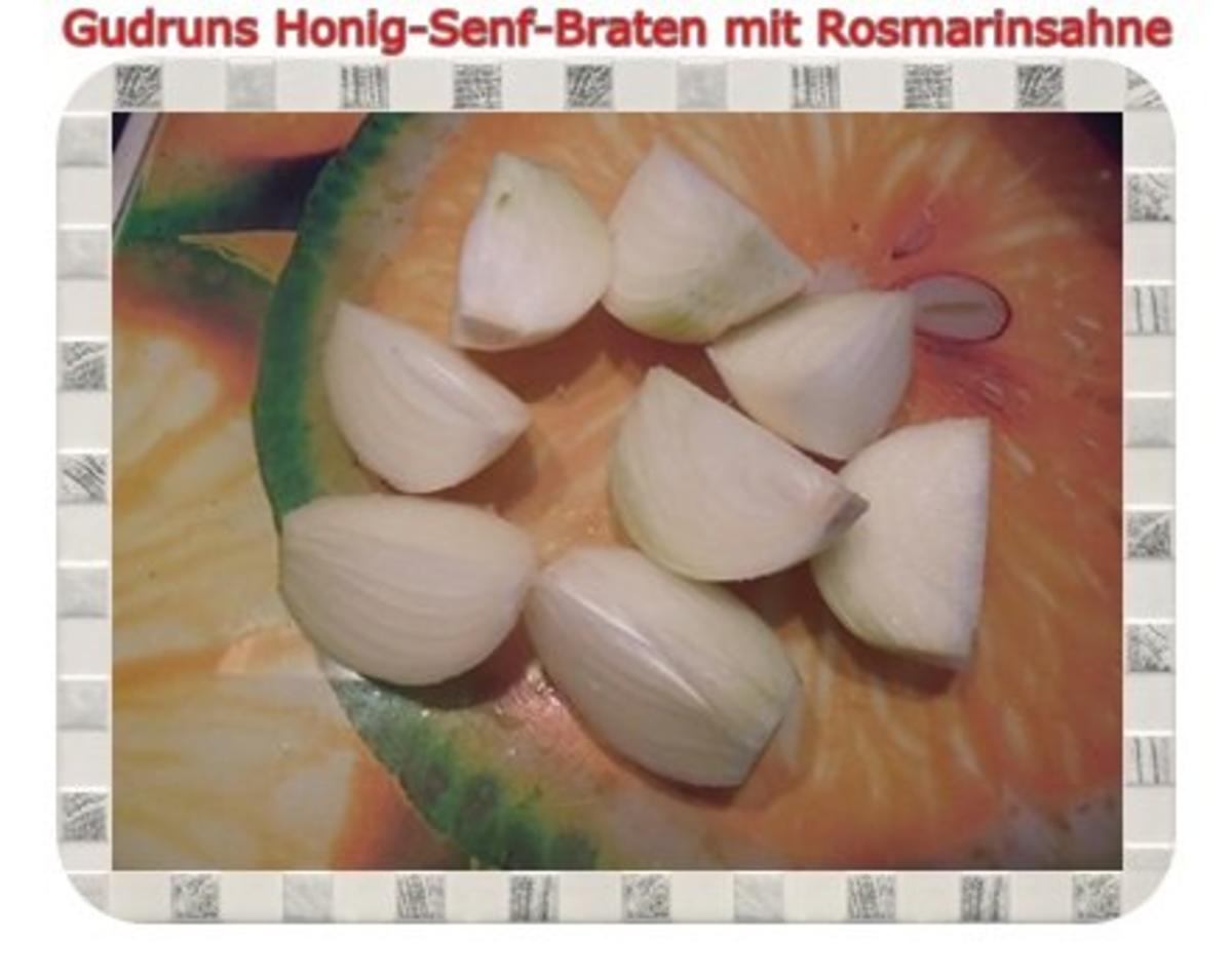 Geflügel: Honig-Senf-Braten mit Rosmarinsahne - Rezept - Bild Nr. 8