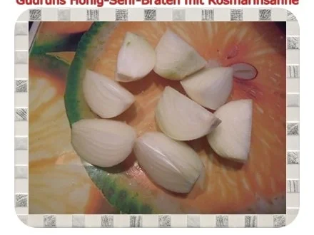 Geflügel: Honig-Senf-Braten mit Rosmarinsahne - Rezept - Bild Nr. 8