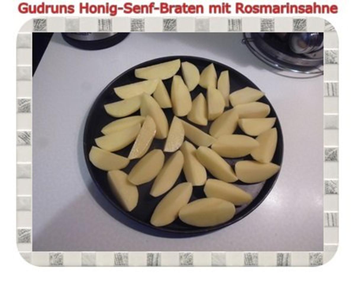 Geflügel: Honig-Senf-Braten mit Rosmarinsahne - Rezept - Bild Nr. 14
