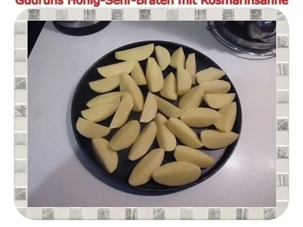 Geflügel: Honig-Senf-Braten mit Rosmarinsahne - Rezept - Bild Nr. 14