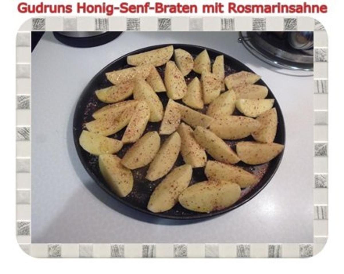Geflügel: Honig-Senf-Braten mit Rosmarinsahne - Rezept - Bild Nr. 15