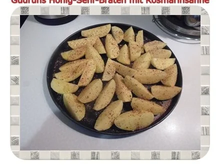 Geflügel: Honig-Senf-Braten mit Rosmarinsahne - Rezept - Bild Nr. 15