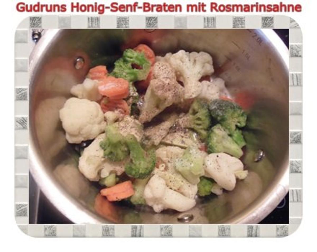 Geflügel: Honig-Senf-Braten mit Rosmarinsahne - Rezept - Bild Nr. 19