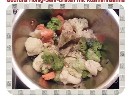 Geflügel: Honig-Senf-Braten mit Rosmarinsahne - Rezept - Bild Nr. 19