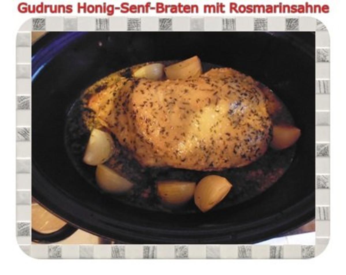 Geflügel: Honig-Senf-Braten mit Rosmarinsahne - Rezept - Bild Nr. 22