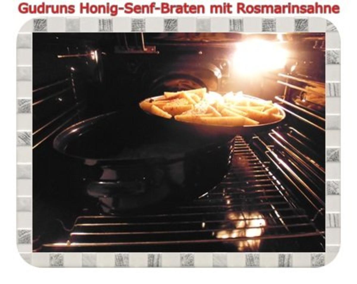 Geflügel: Honig-Senf-Braten mit Rosmarinsahne - Rezept - Bild Nr. 23