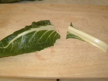 Mangold, gefüllt - Rezept