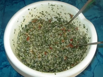 Mangold, gefüllt - Rezept