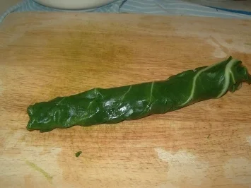 Mangold, gefüllt - Rezept