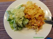 Nudeln:  gedrehte BANDNUDEL-AUFLAUF - Rezept