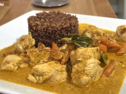 Karotten-Hähnchen-Curry mit rotem Reis - Rezept - Bild Nr. 16