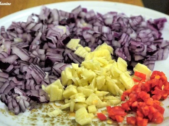 Karotten-Hähnchen-Curry mit rotem Reis - Rezept - Bild Nr. 5