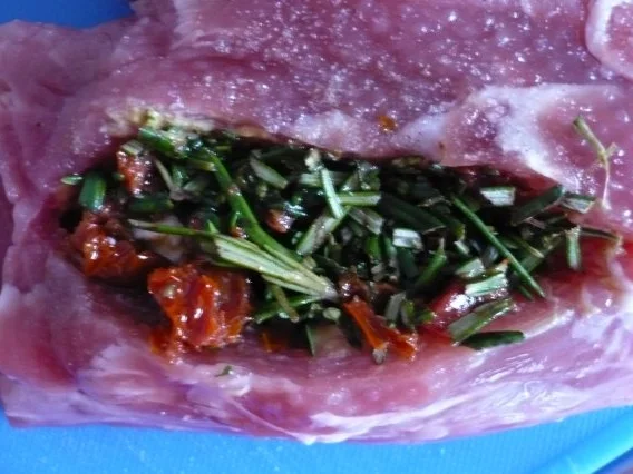 Rezept: Schweinefilet im Speckmantel mit Senf - Sahne -Sauce Bild Nr. 6 Schweinefilet im Speckmantel mit Senf - Sahne -Sauce - Rezept - Bild Nr. 6