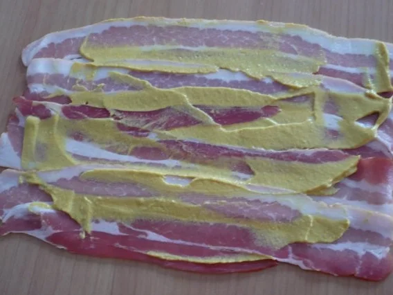 Rezept: Schweinefilet im Speckmantel mit Senf - Sahne -Sauce Bild Nr. 8 Schweinefilet im Speckmantel mit Senf - Sahne -Sauce - Rezept - Bild Nr. 8