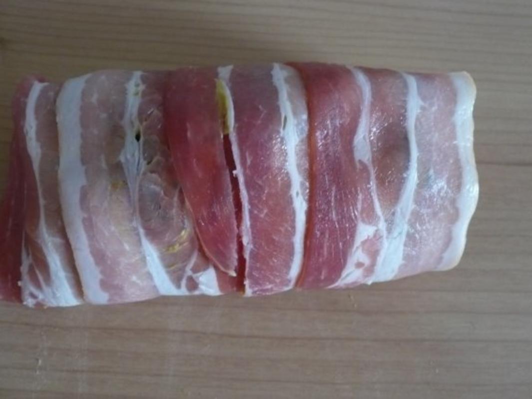 Schweinefilet im Speckmantel mit Senf Sahne -Sauce - einfach - von ...