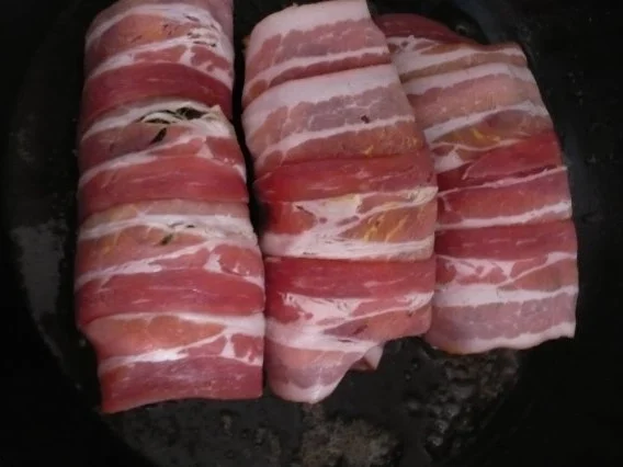 Rezept: Schweinefilet im Speckmantel mit Senf - Sahne -Sauce Bild Nr. 11 Schweinefilet im Speckmantel mit Senf - Sahne -Sauce - Rezept - Bild Nr. 11