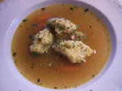 Suppeneinlage: Malfatti con Formaggio é Rosmarino - Rezept