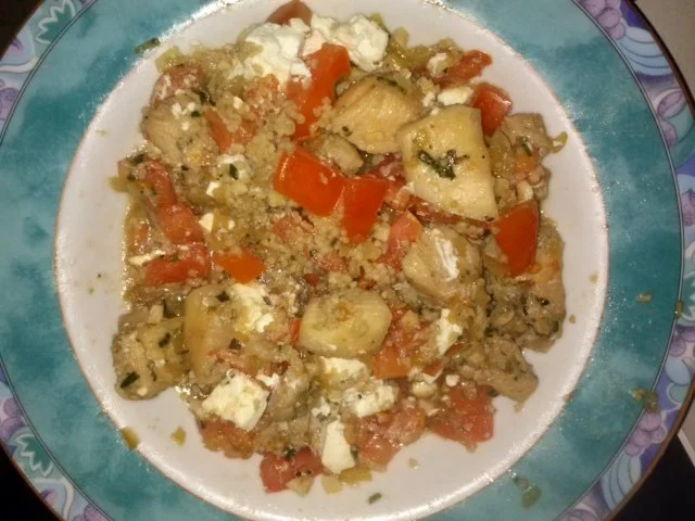 Huhn mit Tomaten und Feta - Rezept