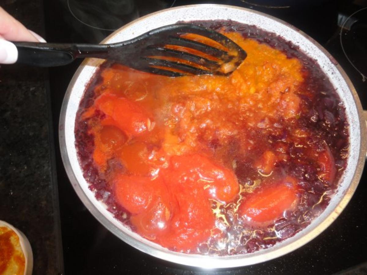 Fleischbällchen in Tomaten - Rotwein Sauce - Rezept - Bild Nr. 10