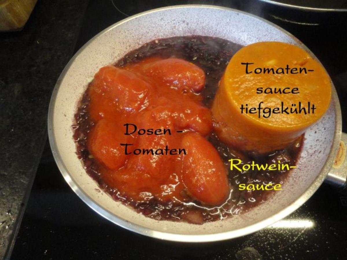 Fleischbällchen in Tomaten - Rotwein Sauce - Rezept - Bild Nr. 9