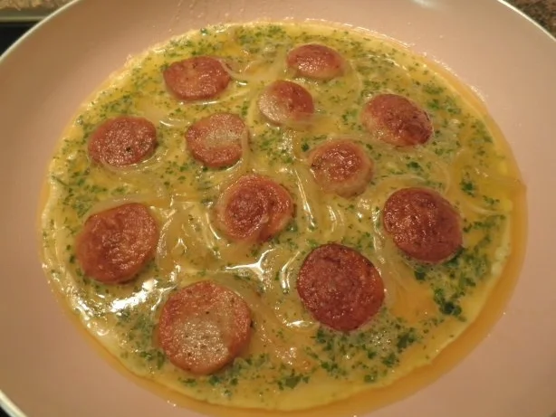 Bratwurst - Zwiebel - Käse - Omelett ... - Rezept - Bild Nr. 5