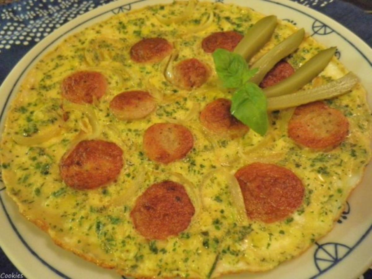 Bratwurst - Zwiebel - Käse - Omelett ... - Rezept - Bild Nr. 9