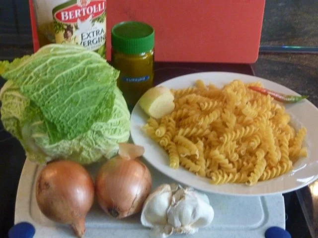 Wirsingnudeln mit Baumnüsse - Rezept - Bild Nr. 2