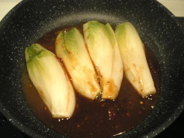 Chicorée mit Shrimps gedünstet - Rezept - Bild Nr. 6