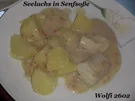 Rezept: Fisch : Seelachs in Senfsoße Fisch : Seelachs in Senfsoße - Rezept