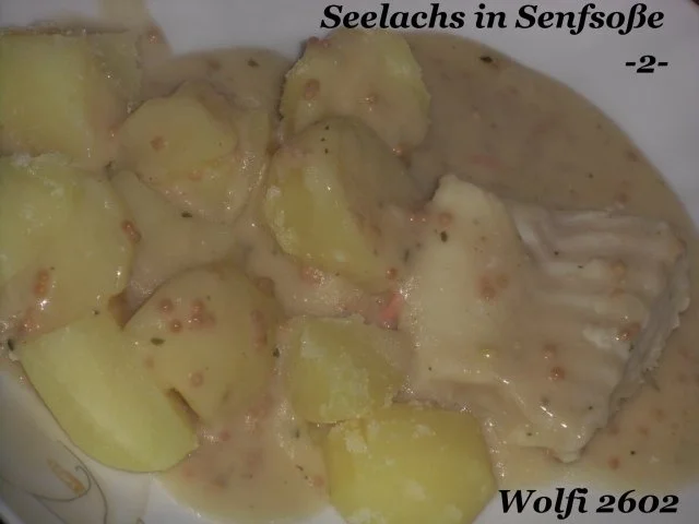 Rezept: Fisch : Seelachs in Senfsoße Bild Nr. 3 Fisch : Seelachs in Senfsoße - Rezept - Bild Nr. 3