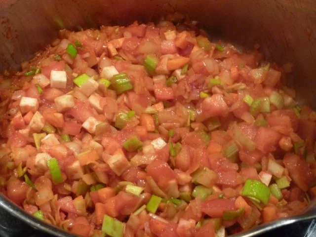 Rezept: Bohnen Eintopf mit gebratener Kabeljau Bild Nr. 5 Bohnen Eintopf mit gebratener Kabeljau - Rezept - Bild Nr. 5