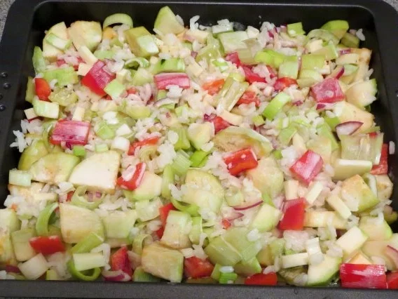 Auflauf: Gemüse mit Reis - Rezept - Bild Nr. 3