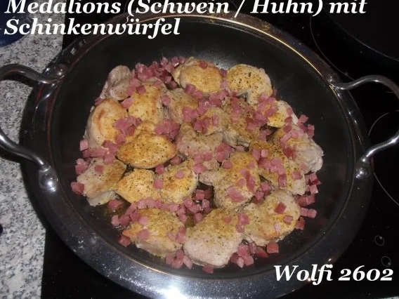 Schwein : Medalions mit Schweinefilet und Hähnchenbrust als Partyknüller - Rezept - Bild Nr. 3