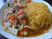 Rezept: Wok - Gemüse an Glasnudeln mit Kurkuma Wok - Gemüse an Glasnudeln mit Kurkuma - Rezept