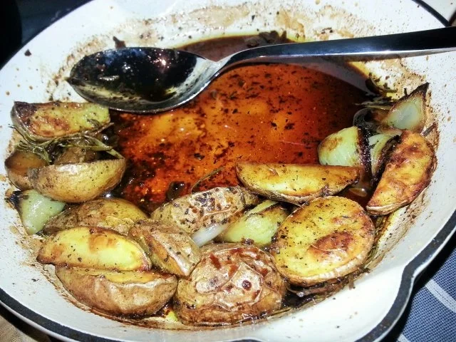 Gebackene Balsamico Kartoffeln mit karamellisiertem Sauerkraut - Rezept - Bild Nr. 7