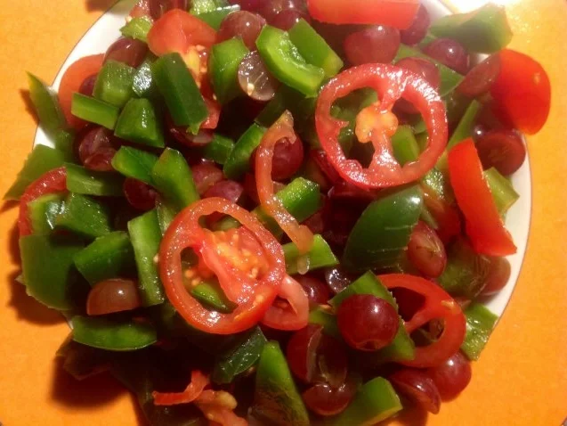 Paprika-Trauben-Käsesalat - Rezept - Bild Nr. 6