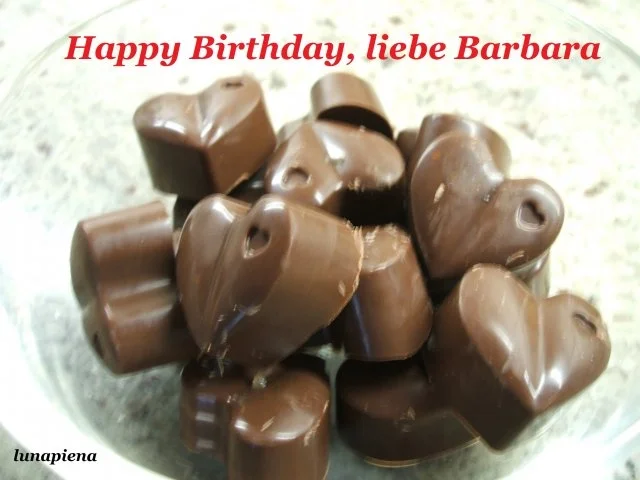 Pralinen: Orangenherzen  ****Liebste Barbara, alles Gute zu deinem Geburtstag!**** - Rezept