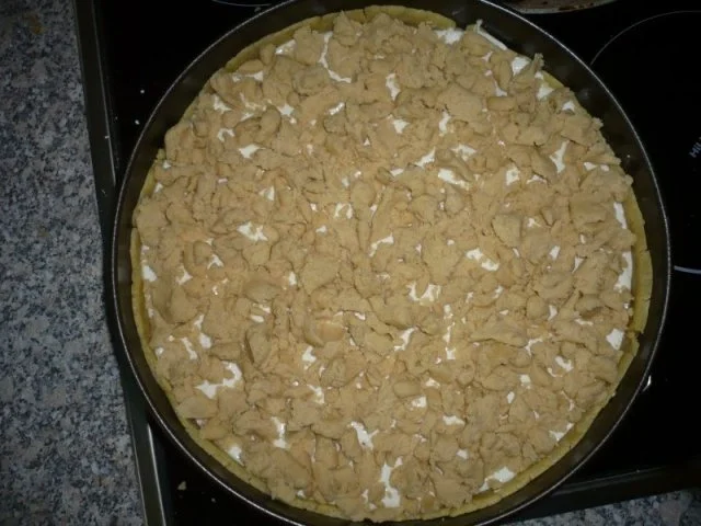 Vanille-Pfirsich-Quarkkuchen mit Streuseln - Rezept - Bild Nr. 5