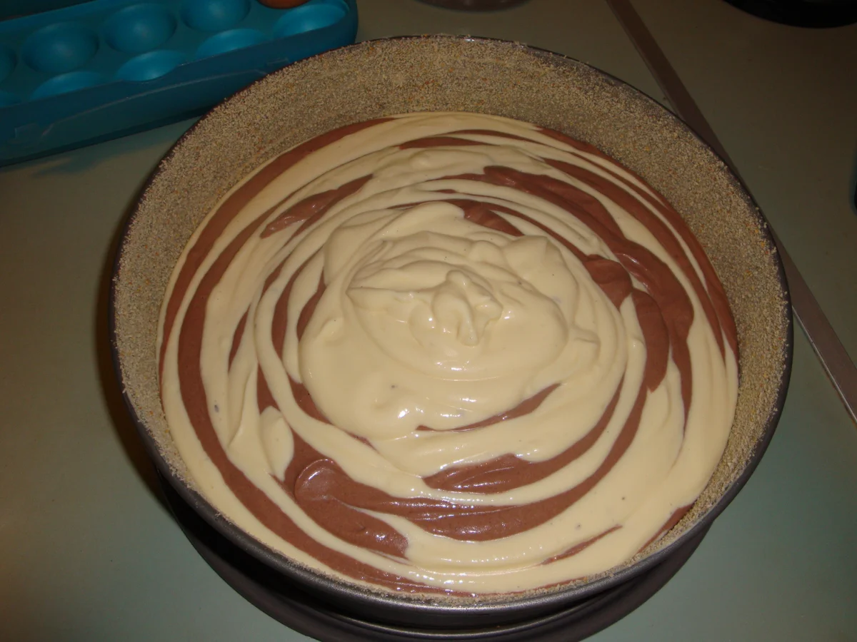 Zebra Käsekuchen ohne Boden - Rezept - Bild Nr. 2606